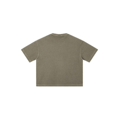 Distressed Fade Drop Shoulder Oversized Cotton T-Shirt
