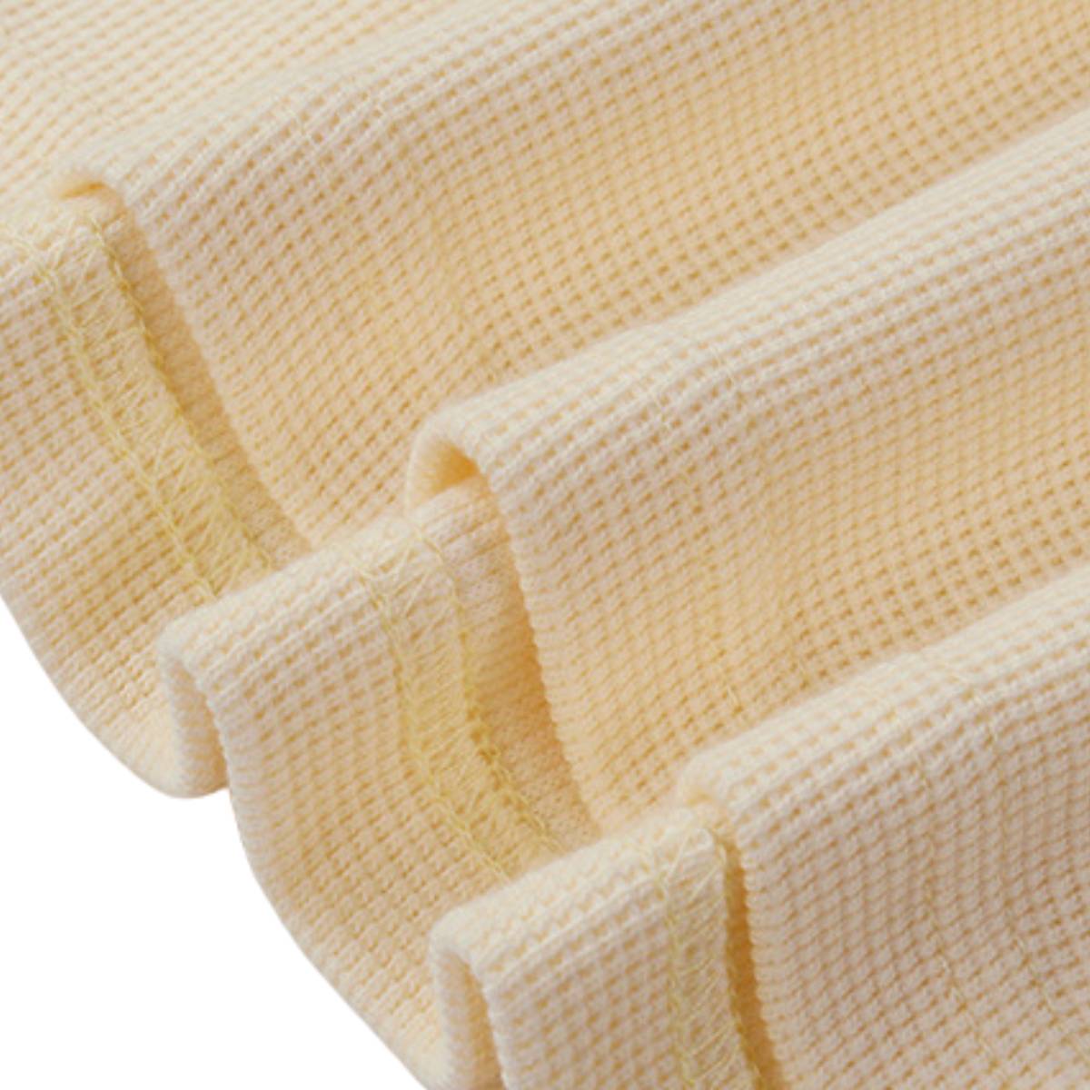 Waffle Knit Lapel Polo T Shirt