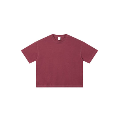 Distressed Fade Drop Shoulder Oversized Cotton T-Shirt