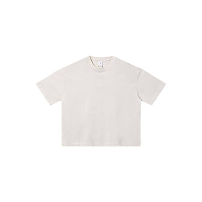 Distressed Fade Drop Shoulder Oversized Cotton T-Shirt