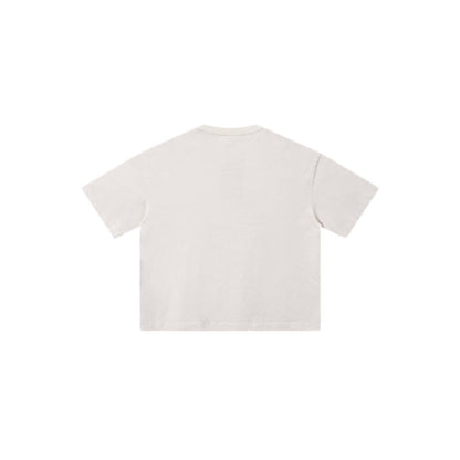 Distressed Fade Drop Shoulder Oversized Cotton T-Shirt