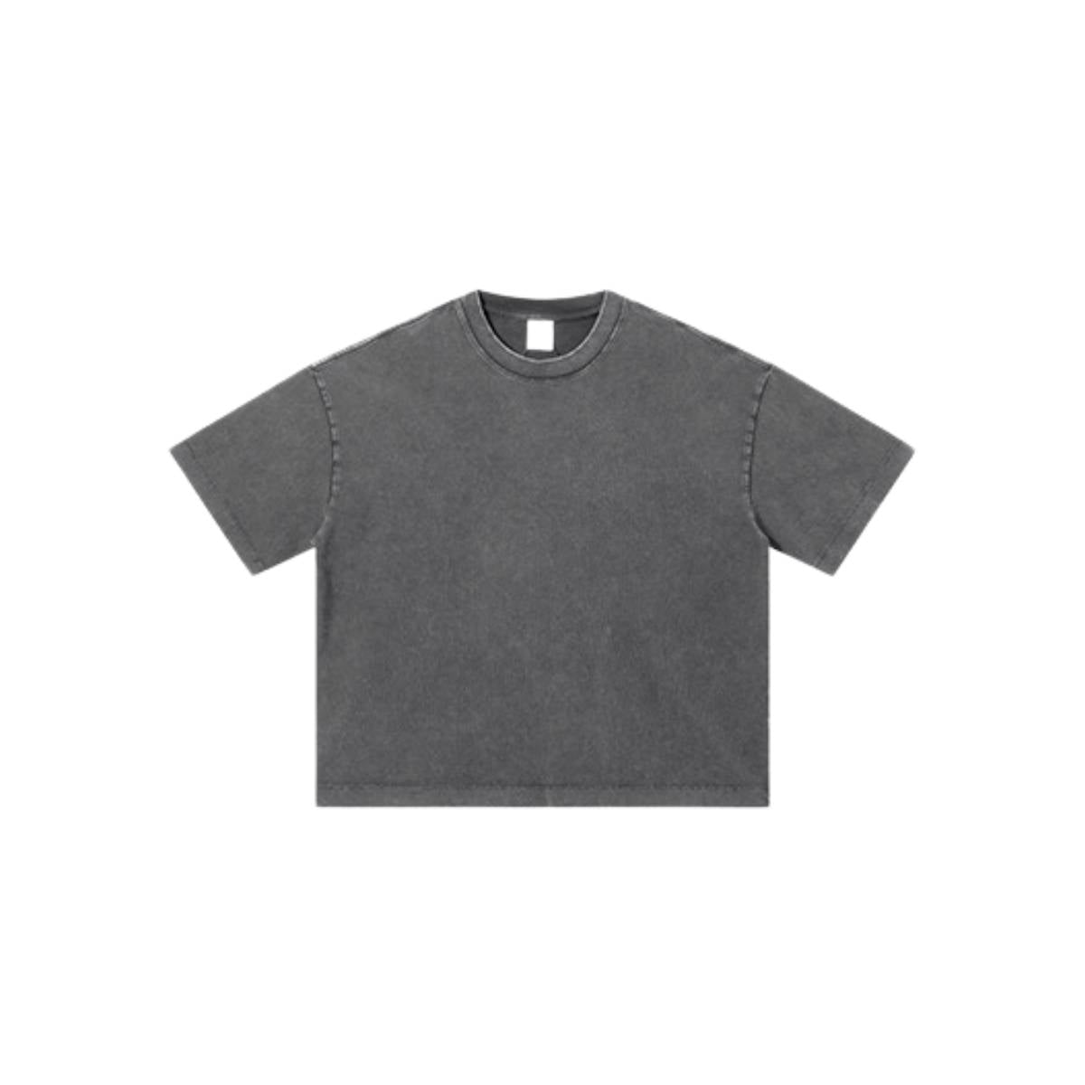 Distressed Fade Drop Shoulder Oversized Cotton T-Shirt