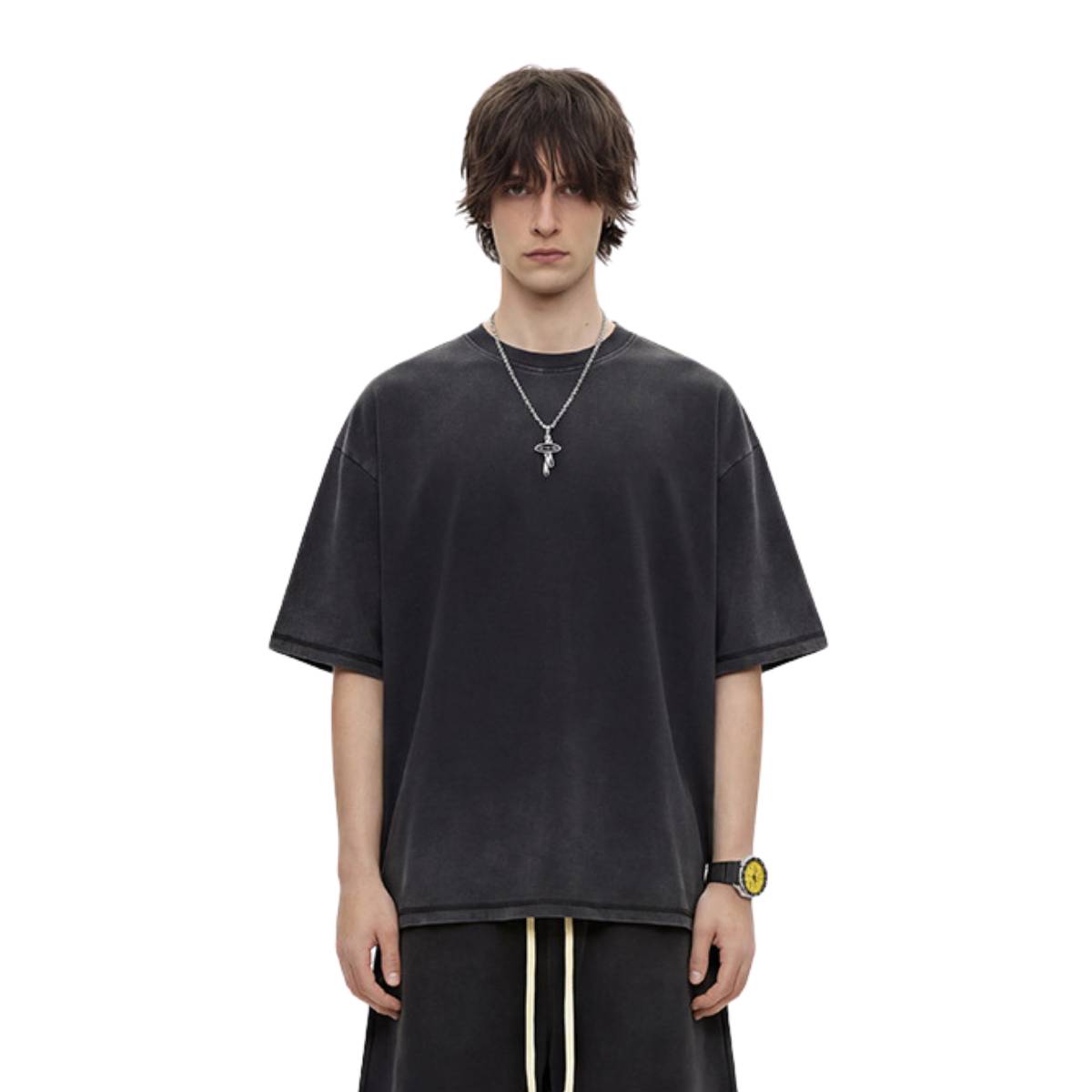 Acid Dyed Heavyweight Crew Neck Tee