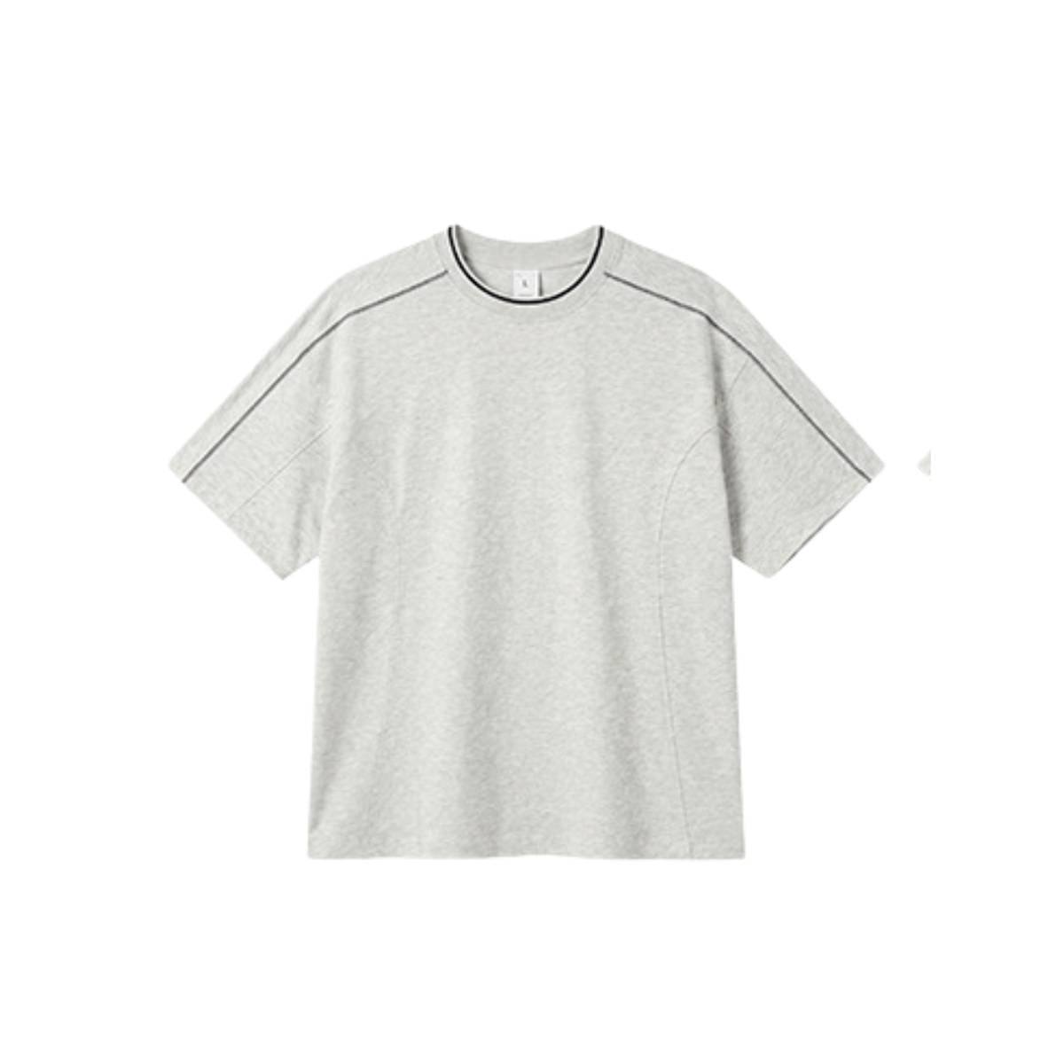 Vintage Contrast Seam Cotton Boxy Tee