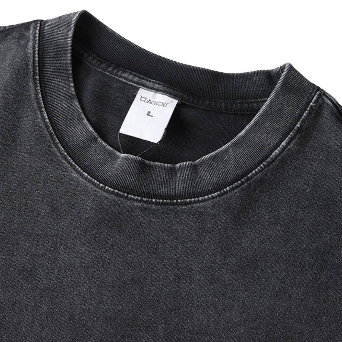 Distressed Fade Drop Shoulder Oversized Cotton T-Shirt