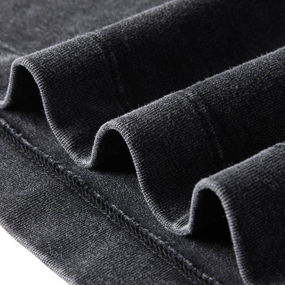 Distressed Fade Drop Shoulder Oversized Cotton T-Shirt