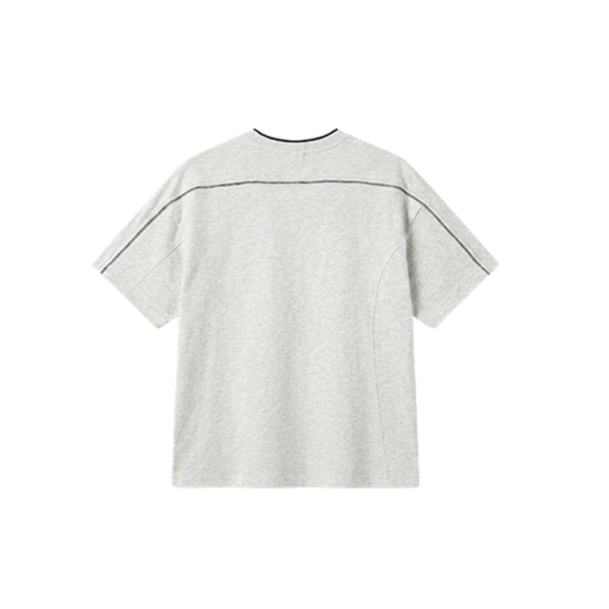 Vintage Contrast Seam Cotton Boxy Tee