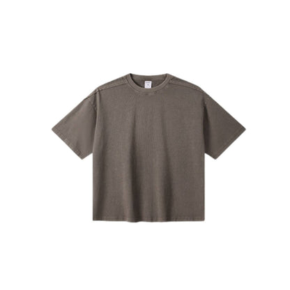Heavyweight Vintage Fade Raw Edge Boxy Tee
