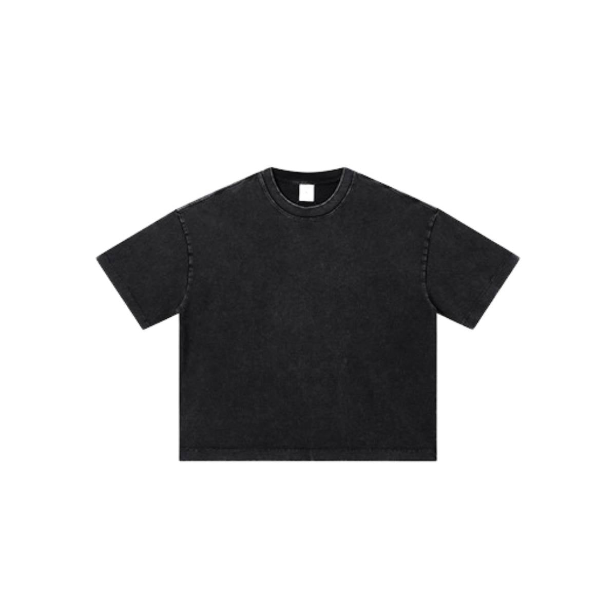 Distressed Fade Drop Shoulder Oversized Cotton T-Shirt