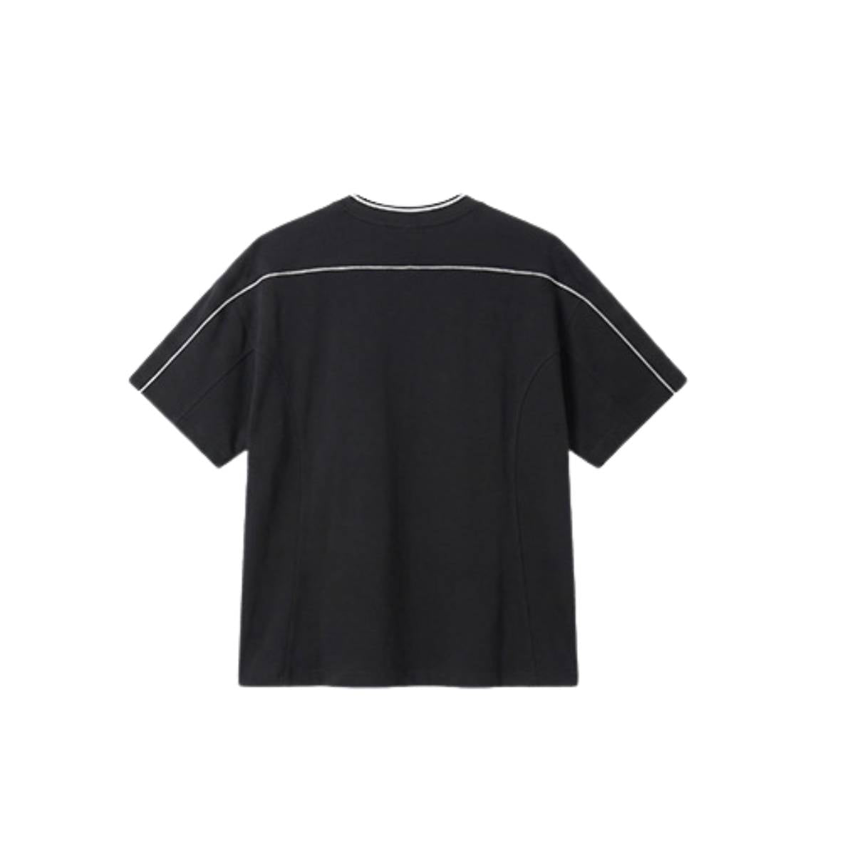 Vintage Contrast Seam Cotton Boxy Tee
