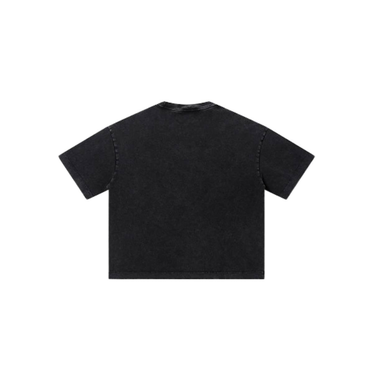 Distressed Fade Drop Shoulder Oversized Cotton T-Shirt