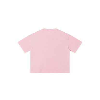 Distressed Fade Drop Shoulder Oversized Cotton T-Shirt