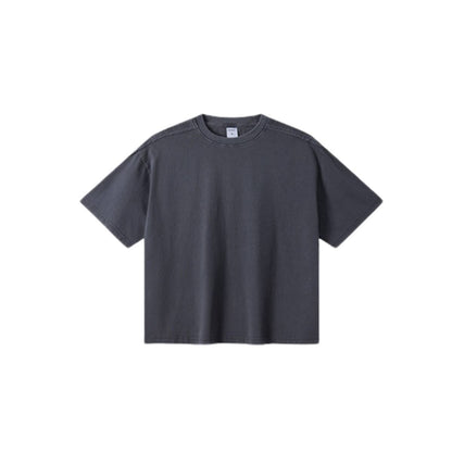 Heavyweight Vintage Fade Raw Edge Boxy Tee