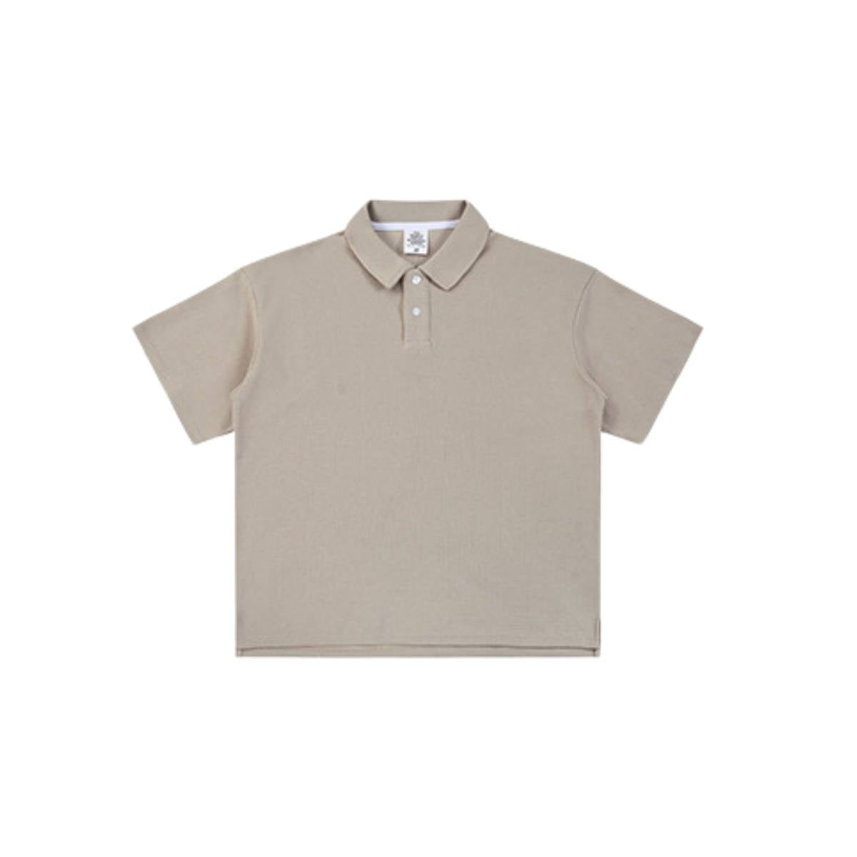 Waffle Knit Lapel Polo T Shirt