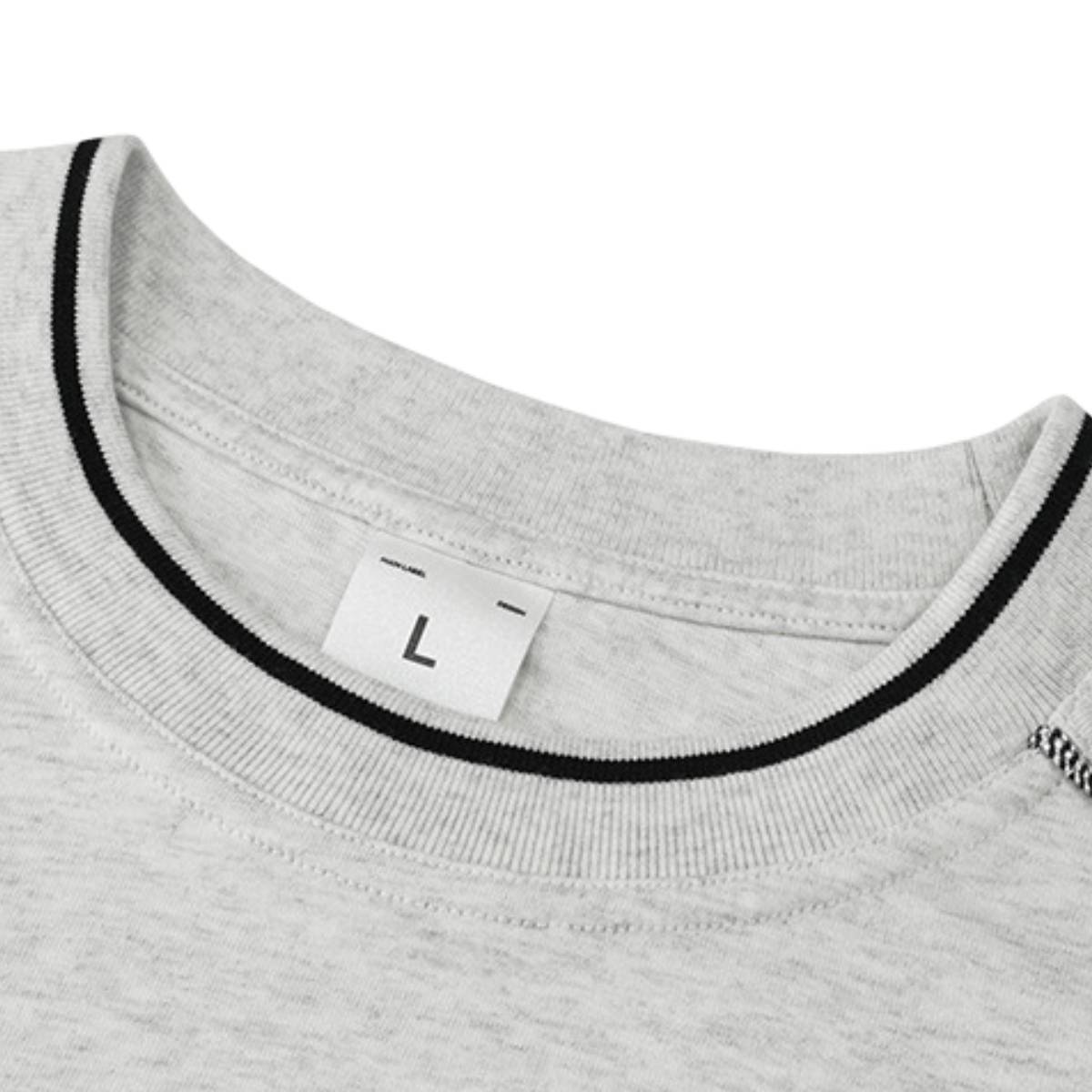 Vintage Contrast Seam Cotton Boxy Tee