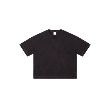 Distressed Fade Drop Shoulder Oversized Cotton T-Shirt
