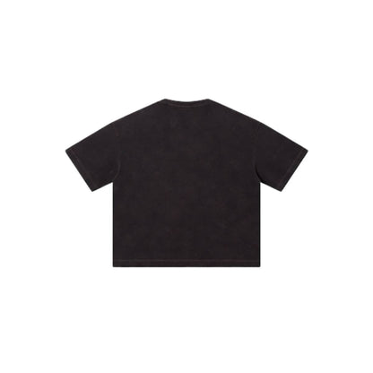 Distressed Fade Drop Shoulder Oversized Cotton T-Shirt