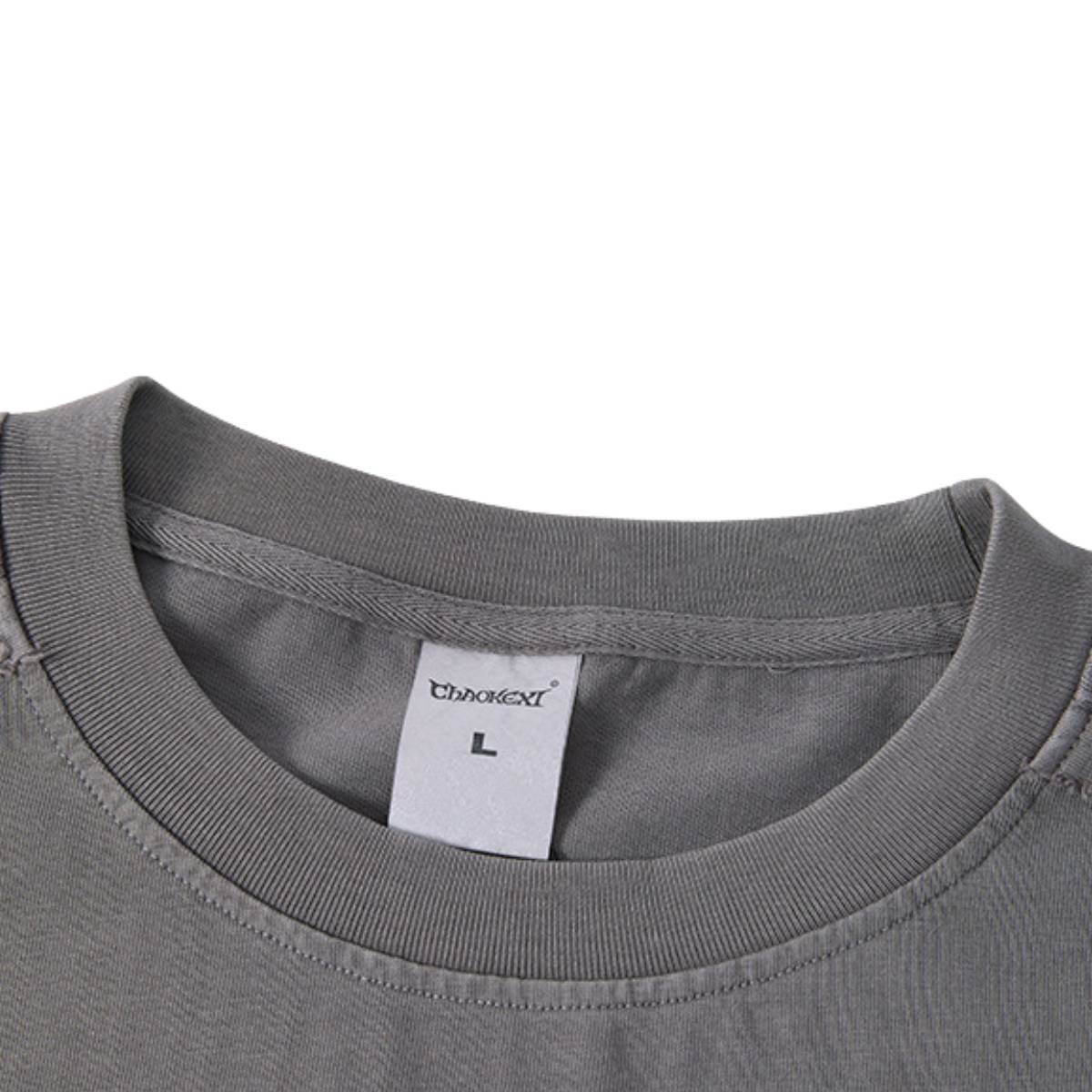 Heavyweight Vintage Fade Raw Edge Boxy Tee
