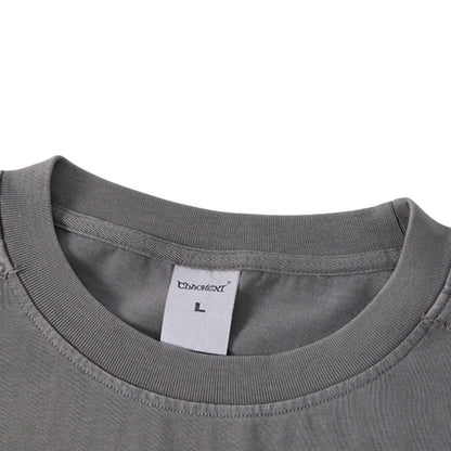 Heavyweight Vintage Fade Raw Edge Boxy Tee