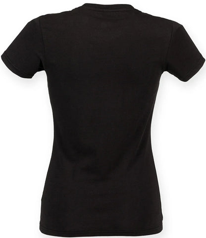 Only Wolf Ladies Feel Good Stretch V Neck T-Shirt
