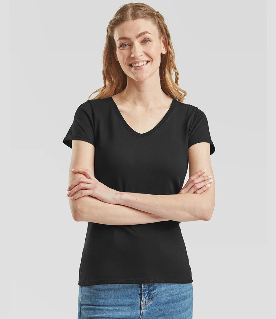Only Wolf Lady Fit Value V Neck T-Shirt