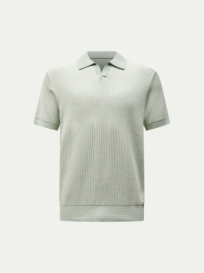 Sidney Revere Knit Polo in Seafoam