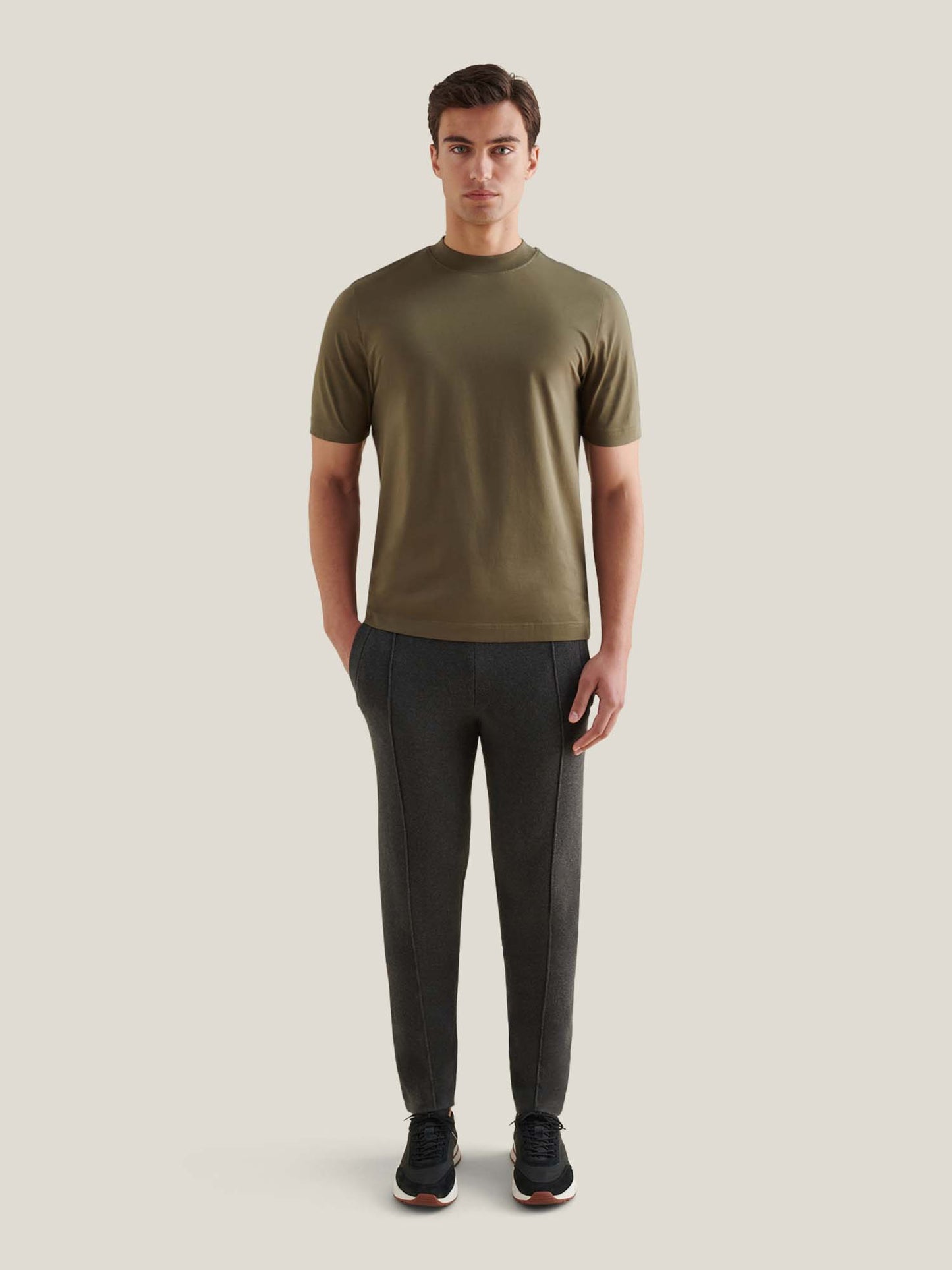 Devonshire Mercerised Cotton T-Shirt in Sea Turtle