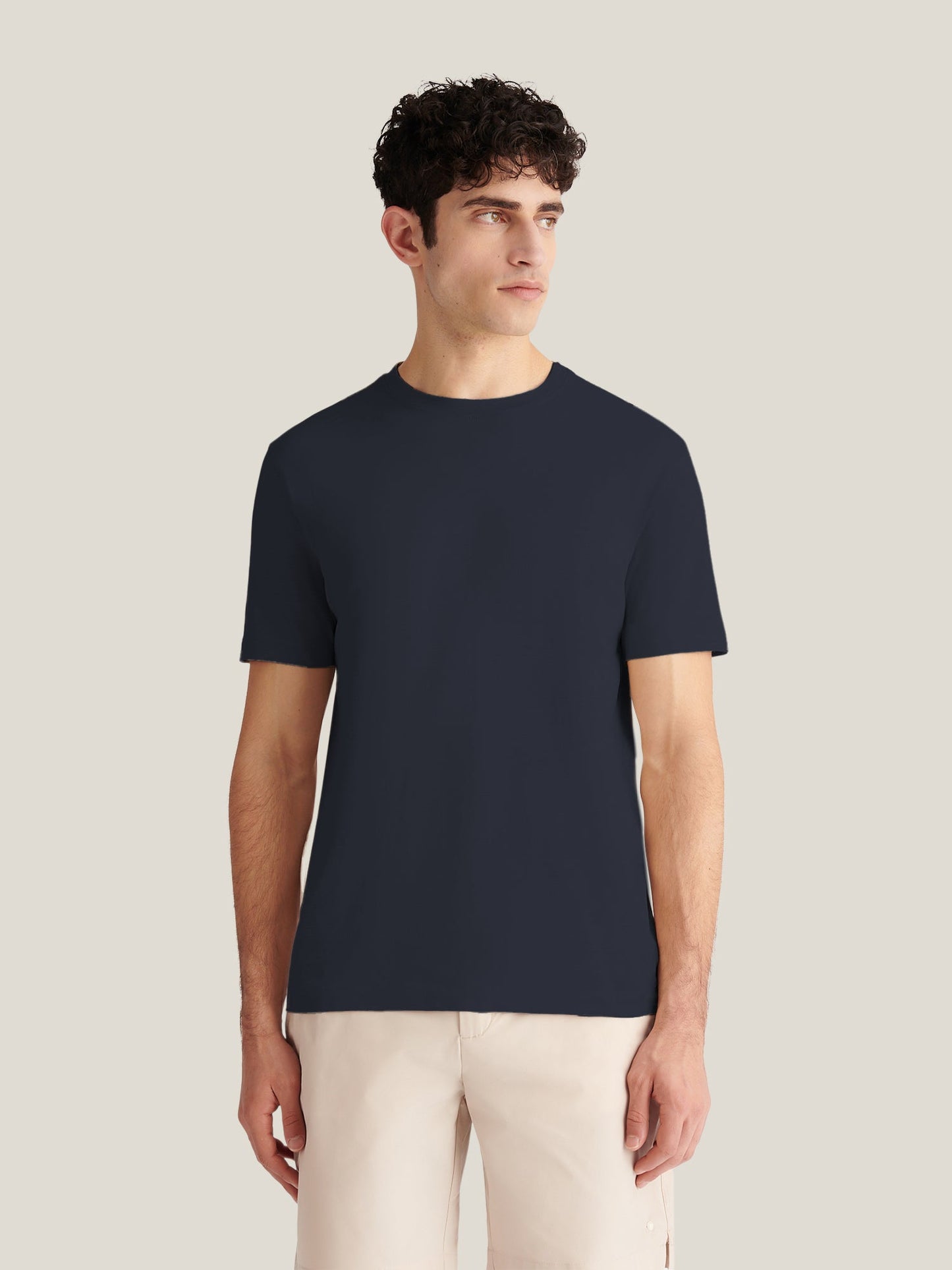 Anita Slub T-Shirt in Dark Sapphire Navy