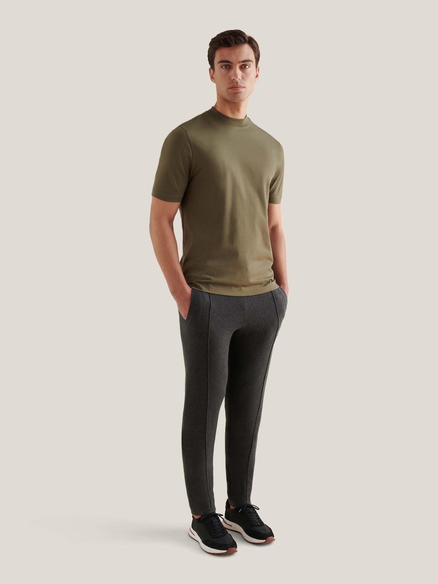 Devonshire Mercerised Cotton T-Shirt in Sea Turtle