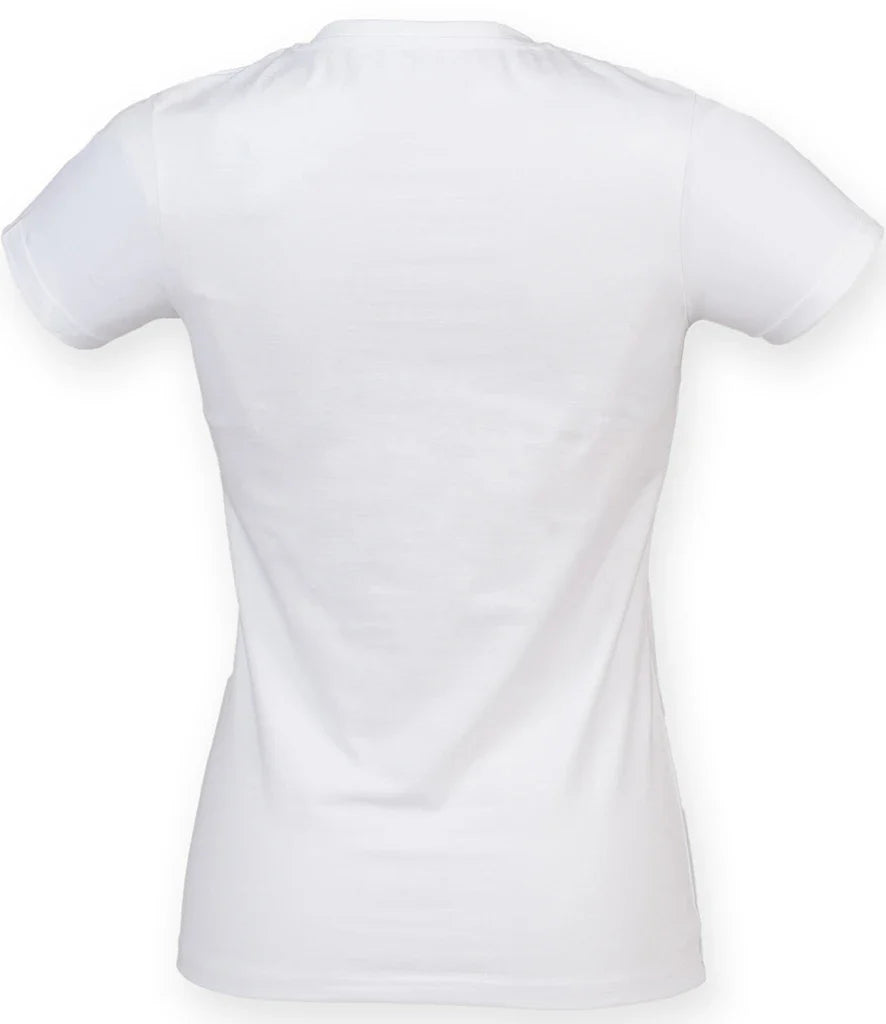 Only Wolf Ladies Feel Good Stretch V Neck T-Shirt