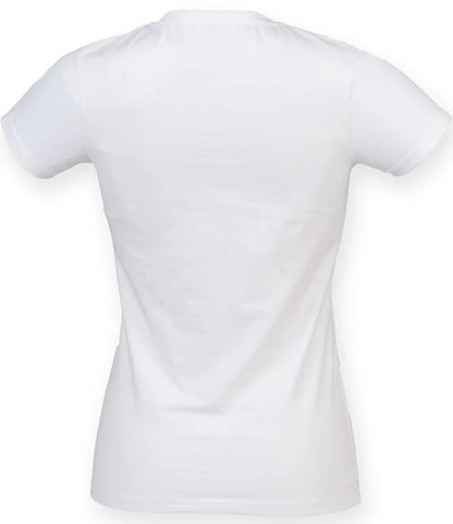 Only Wolf Ladies Feel Good Stretch V Neck T-Shirt